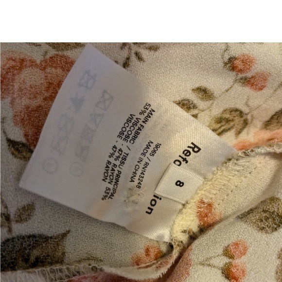 Reformation Fauna Floral-print Crepe Midi Dress In White Size 8 $228 - Picture 7 of 9